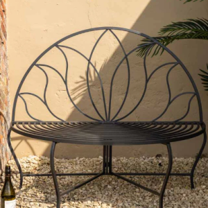 Lotus leaf garden bench