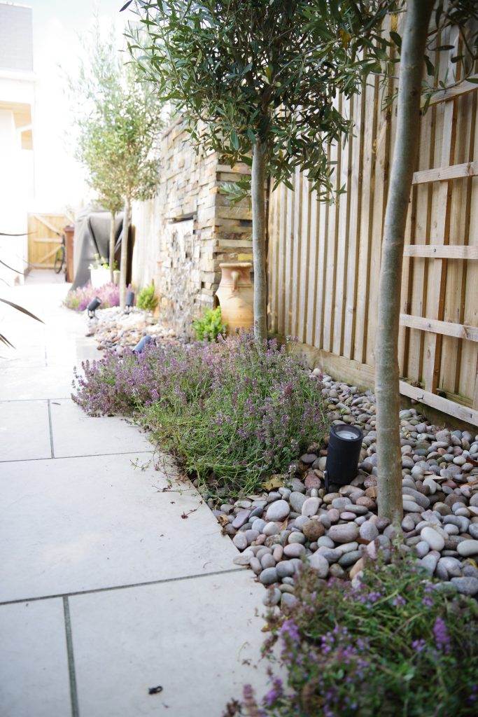 Studio Hummingbird | Garden Designer Shoreham-by-Sea Waterfall feature in a garden in Sussex.