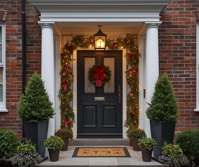 Christmas deco porch Outdoor Christmas decoration 2025