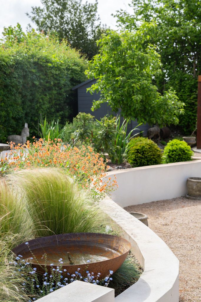 Studio Hummingbird | Garden Style Quiz Clipped box beside a white rendered wall